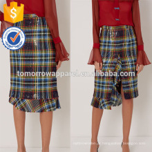 Verão Tartan de Moda de Nova Multi-colored Mini diário saia DEM / DOM Fabricação Atacado Moda Mulheres Vestuário (TA5055S)